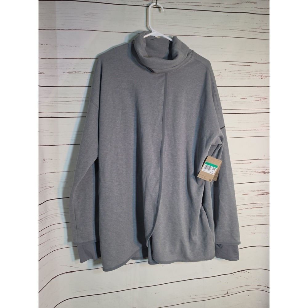Nike Womens Maternity Yoga Cowl Neck Tunic Sweatshirt XLarge